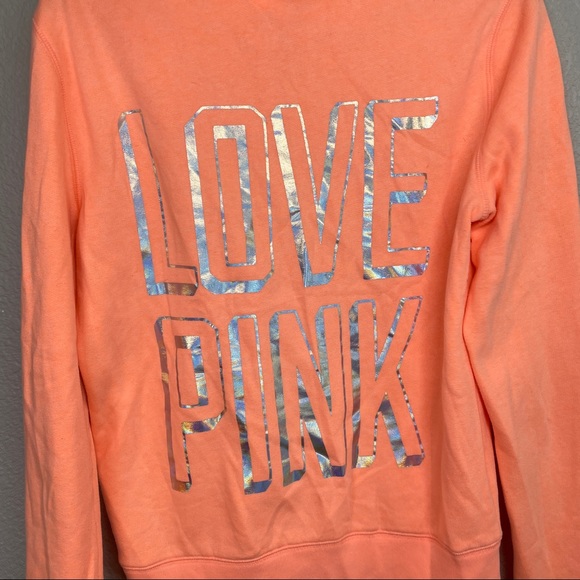 Victoria's Secret Orange Hoodie Small Full Zip - Picture 9 of 9